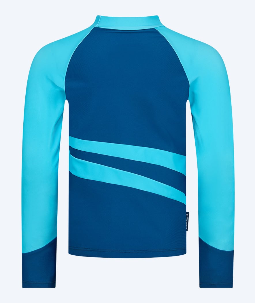 Watery UV-shirt for kids - Manami Long Sleeve Rashguard - Atlantic Blue