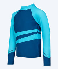 Watery UV-shirt for kids - Manami Long Sleeve Rashguard - Atlantic Blue