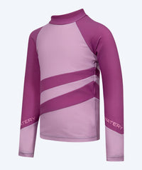 Watery UV-shirt for kids - Manami Long Sleeve Rashguard - Atlantic Purple