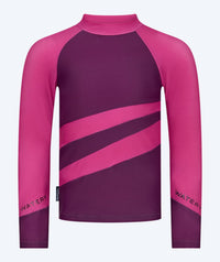 Watery UV-shirt for kids - Manami Long Sleeve Rashguard - Purple