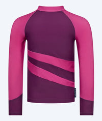 Watery UV-shirt for kids - Manami Long Sleeve Rashguard - Purple