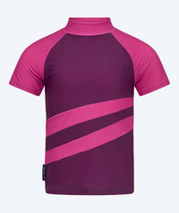 Watery UV-shirt for kids - Manami Short Sleeve Rashguard - Purple