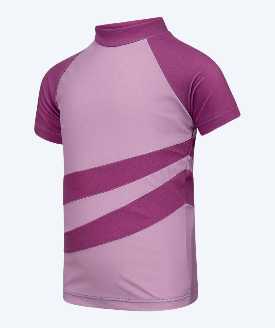 Watery UV-shirt for kids - Manami Short Sleeve Rashguard - Atlantic Purple