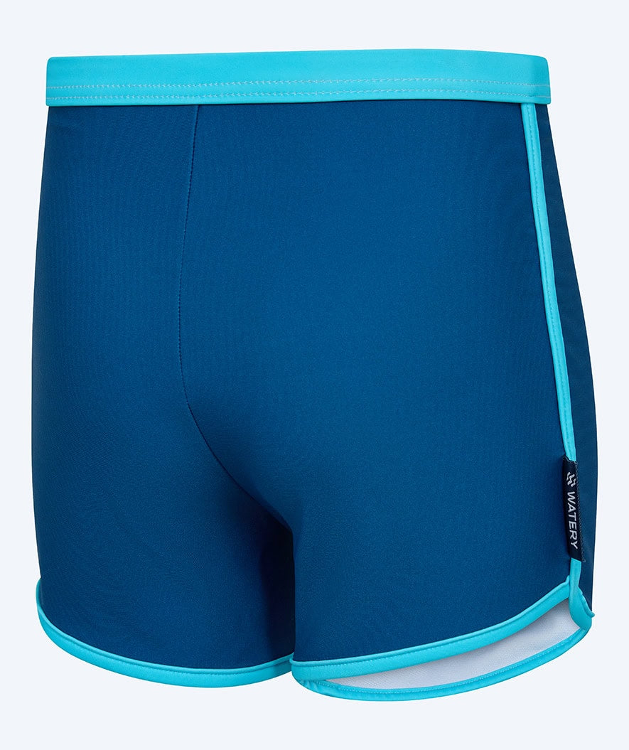 Watery UV swim shorts for kids - Manami - Atlantic Blue