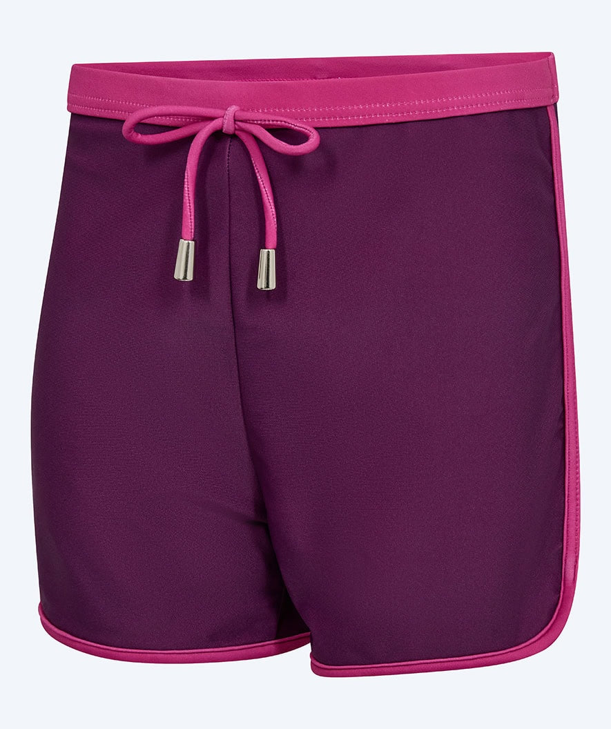 Watery UV swim shorts for kids - Manami - Purple