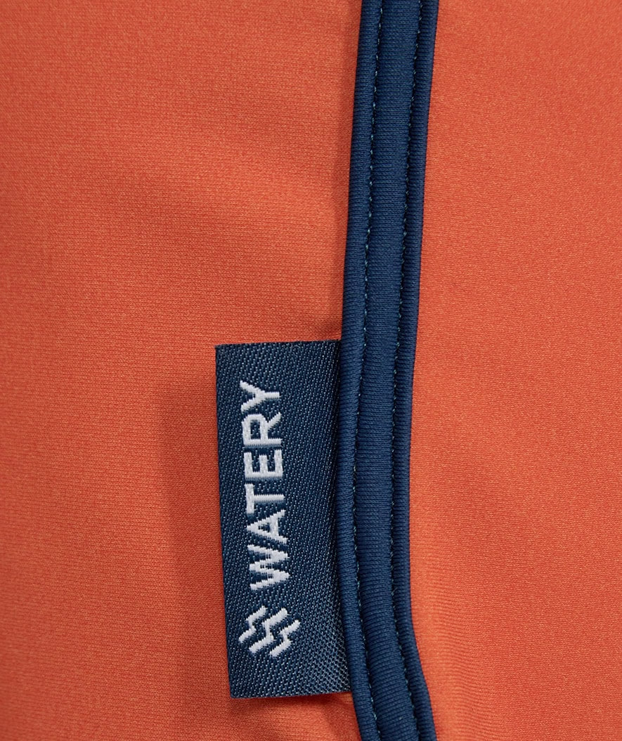 Watery UV swim shorts for kids - Manami - Orange/blue