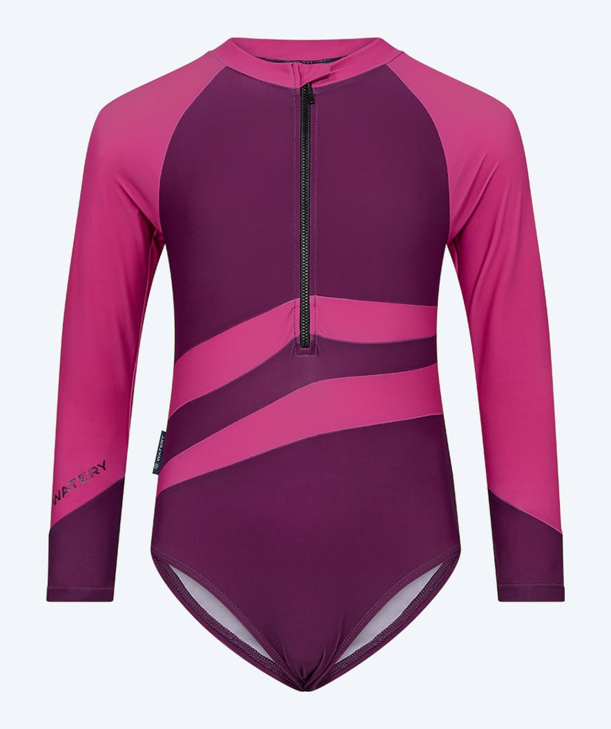 Watery UV-swimsuit for kids - Manami - Purple