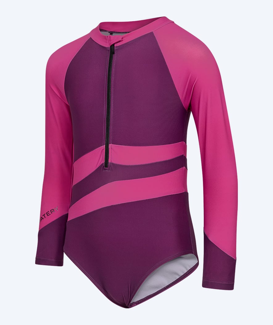 Watery UV-swimsuit for kids - Manami - Purple