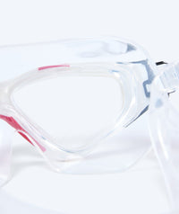 Watery swim mask for adults - Mantis - Red/clear