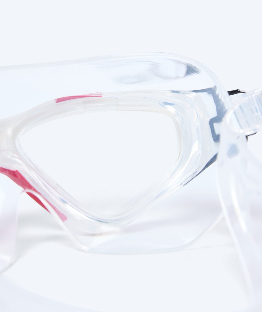 Watery swim mask for adults - Mantis - Red/clear