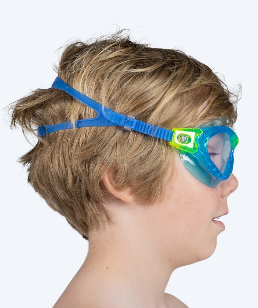 Watery swim goggles for kids - Mantis 2.0 - Atlantic Blue/clear