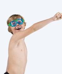 Watery swimming goggles for kids - Mantis 2.0 - Atlantic Blue/clear