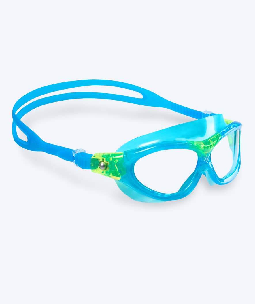Watery swimming goggles for kids - Mantis 2.0 - Atlantic Blue/clear