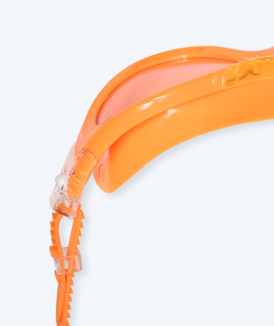 Watery swimming goggles for kids - Mantis 2.0 - Orange/clear