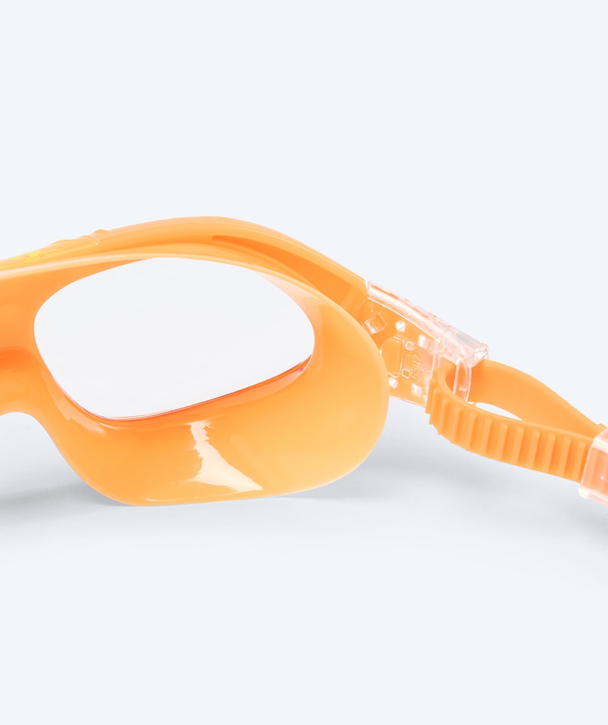 Watery swimming goggles for kids - Mantis 2.0 - Orange/clear
