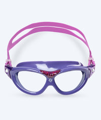 Watery swimming goggles for kids - Mantis 2.0 - Purple/clear