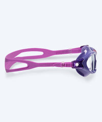 Watery swim goggles for kids - Mantis 2.0 - Purple/clear