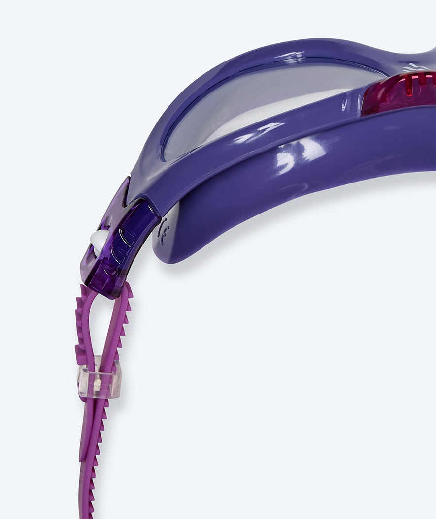 Watery swim goggles for kids - Mantis 2.0 - Purple/clear