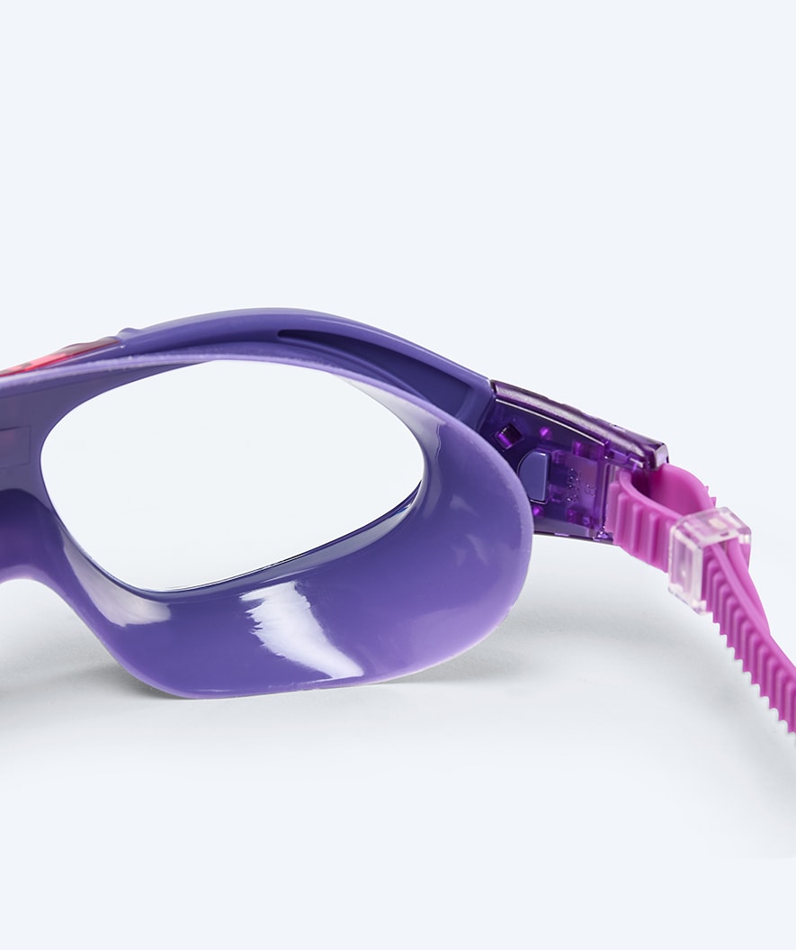 Watery swimming goggles for kids - Mantis 2.0 - Purple/clear