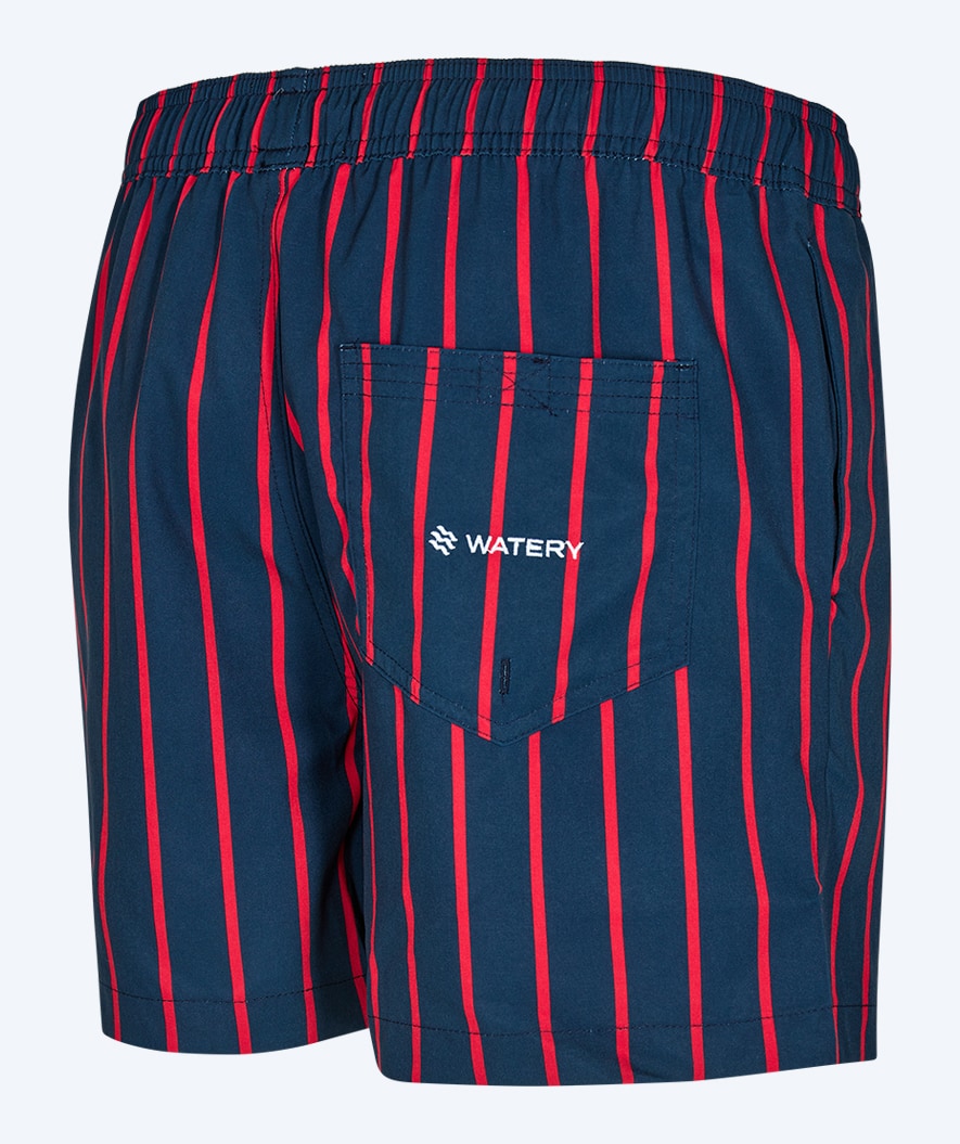 Watery swim shorts for men - Marilla Eco - Dark blue/red