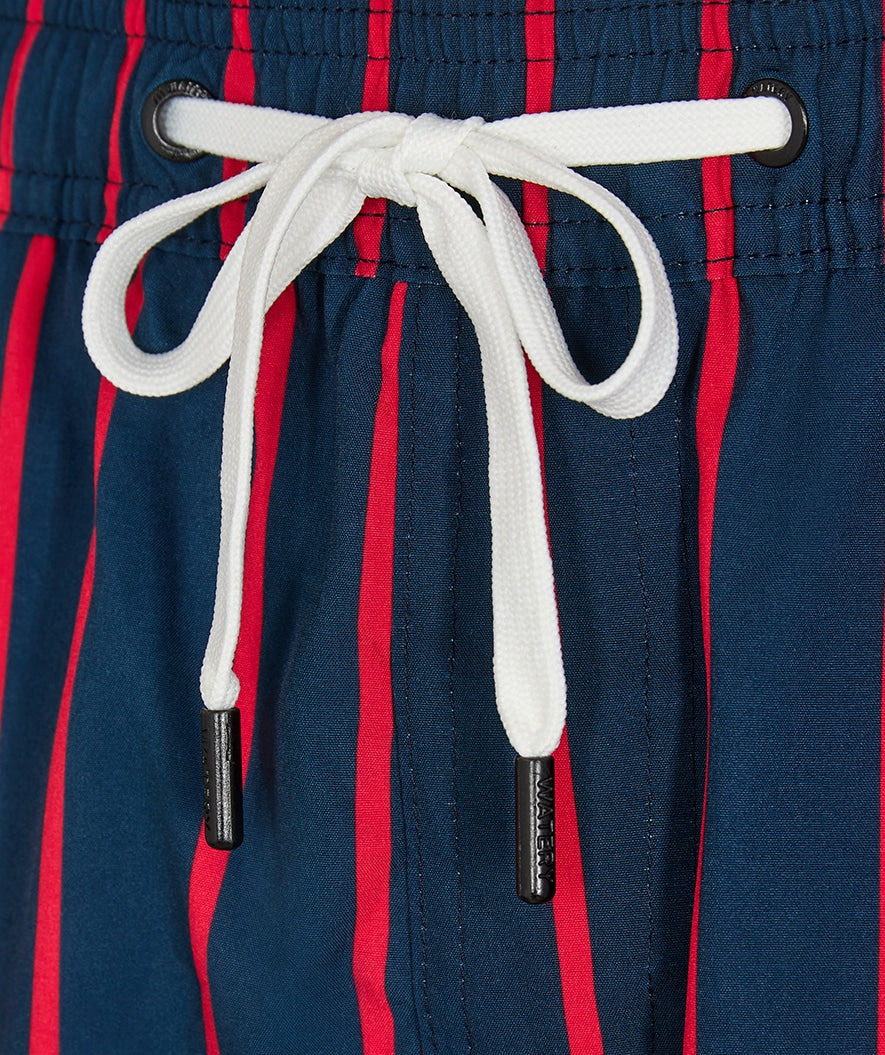 Watery swim shorts for men - Marilla Eco - Dark blue/red