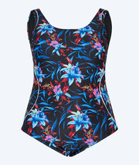 Watery plus size swimsuit for women - Marilla - Arvia Blue