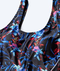 Watery swimsuit in plus size for women - Marilla - Arvia Blue