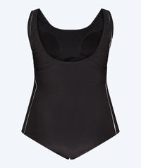 Watery plus size swimsuit for women - Marilla - Black