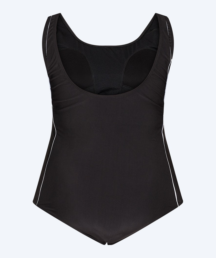 Watery plus size swimsuit for women - Marilla - Black