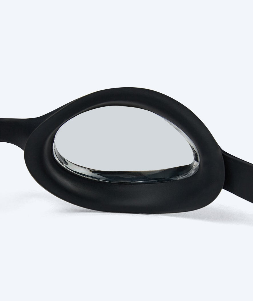 Watery nearsighted prescription swim goggles for adults - (-1.5) to (-8.0) - Matira - Black