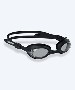Watery nearsighted swimming goggles with prescription for adults - (-1.5) – (-8.0) - Matira - Black