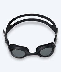 Watery nearsighted prescription swim goggles for adults - (-1.5) to (-8.0) - Matira - Black (Smoke lens)