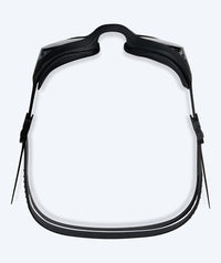 Watery nearsighted prescription swim goggles for adults - (-1.5) to (-8.0) - Matira - Black (Smoke lens)