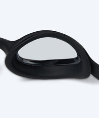 Watery nearsighted prescription swim goggles for adults - (-1.5) to (-8.0) - Matira - Black (Smoke lens)