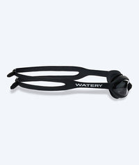 Watery nearsighted swimming goggles with prescription for kids - (-1.0) – (-5.5) - Matira - Black (Smoke lens)