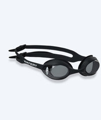 Watery nearsighted swimming goggles with prescription for kids - (-1.0) – (-5.5) - Matira - Black (Smoke lens)