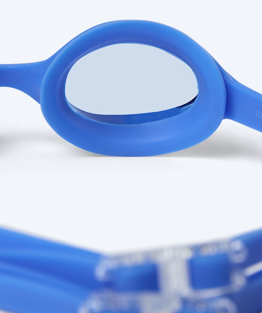 Watery nearsighted prescription swim goggles for kids - (-1.0) to (-6.0) - Matira - Blue