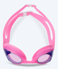 Watery nearsighted swimming goggles with prescription for kids - (-1.0) – (-6.0) - Matira - Light pink/blue