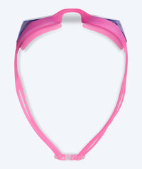 Watery nearsighted prescription swim goggles for kids - (-1.0) to (-6.0) - Matira - Pink/blue