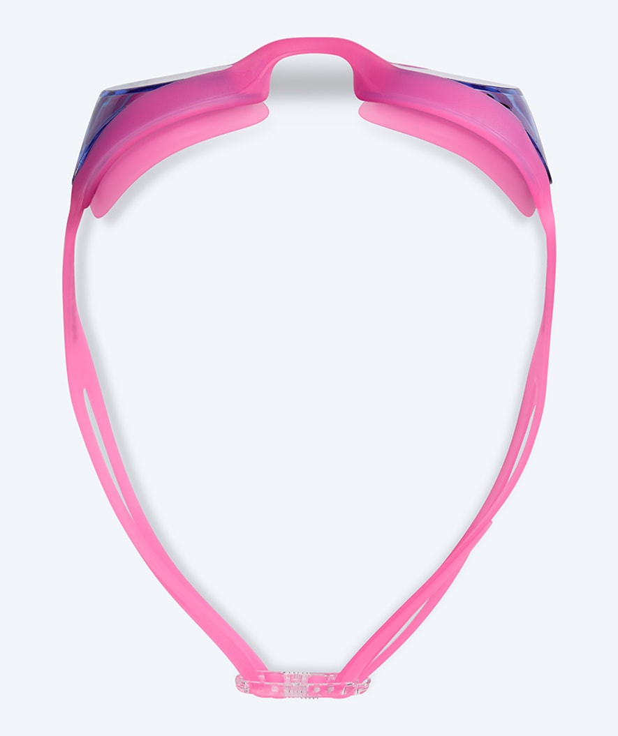 Watery nearsighted swimming goggles with prescription for kids - (-1.0) – (-6.0) - Matira - Light pink/blue