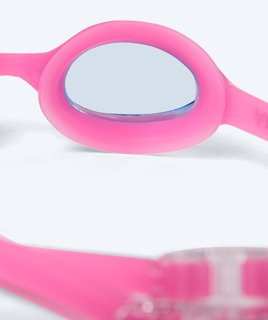 Watery nearsighted swimming goggles with prescription for kids - (-1.0) – (-6.0) - Matira - Light pink/blue