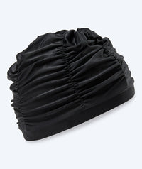 Watery swim cap with drapes - Maxwell - Black