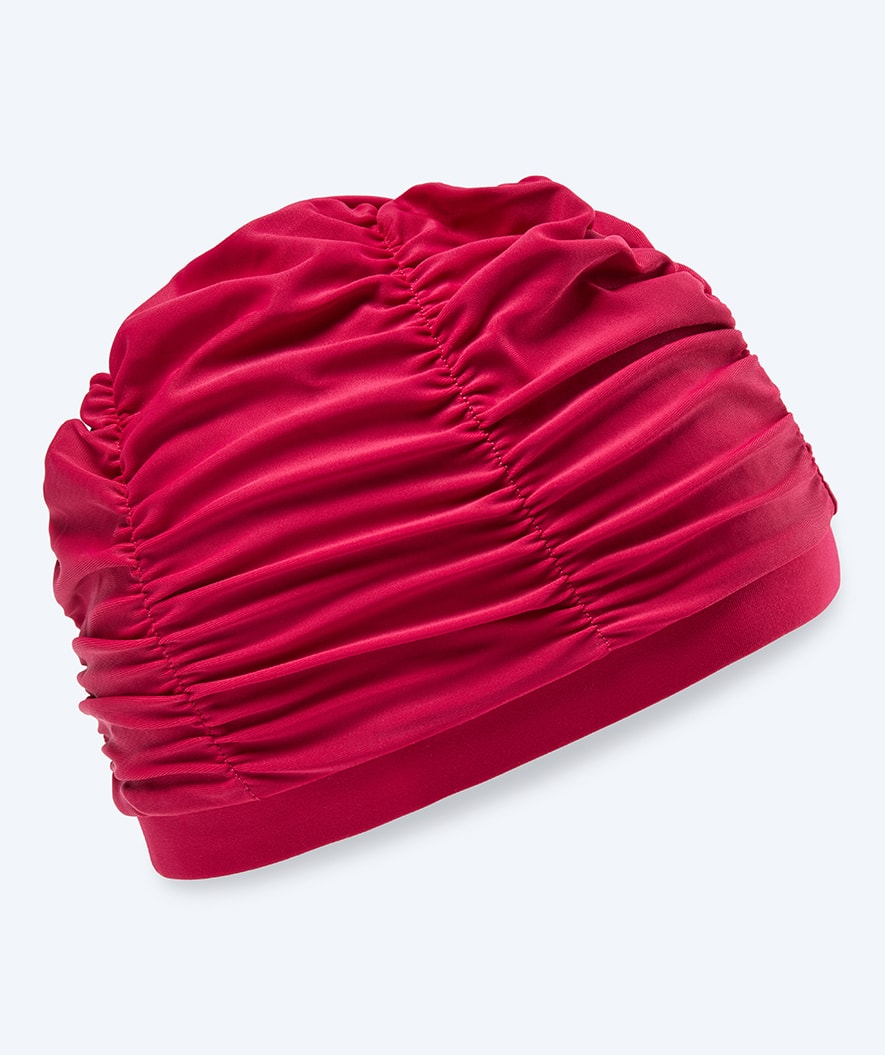 Watery swim cap with drapes - Maxwell - Red Wine