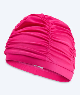 Watery swimming cap with drapes - Maxwell - Rose Red
