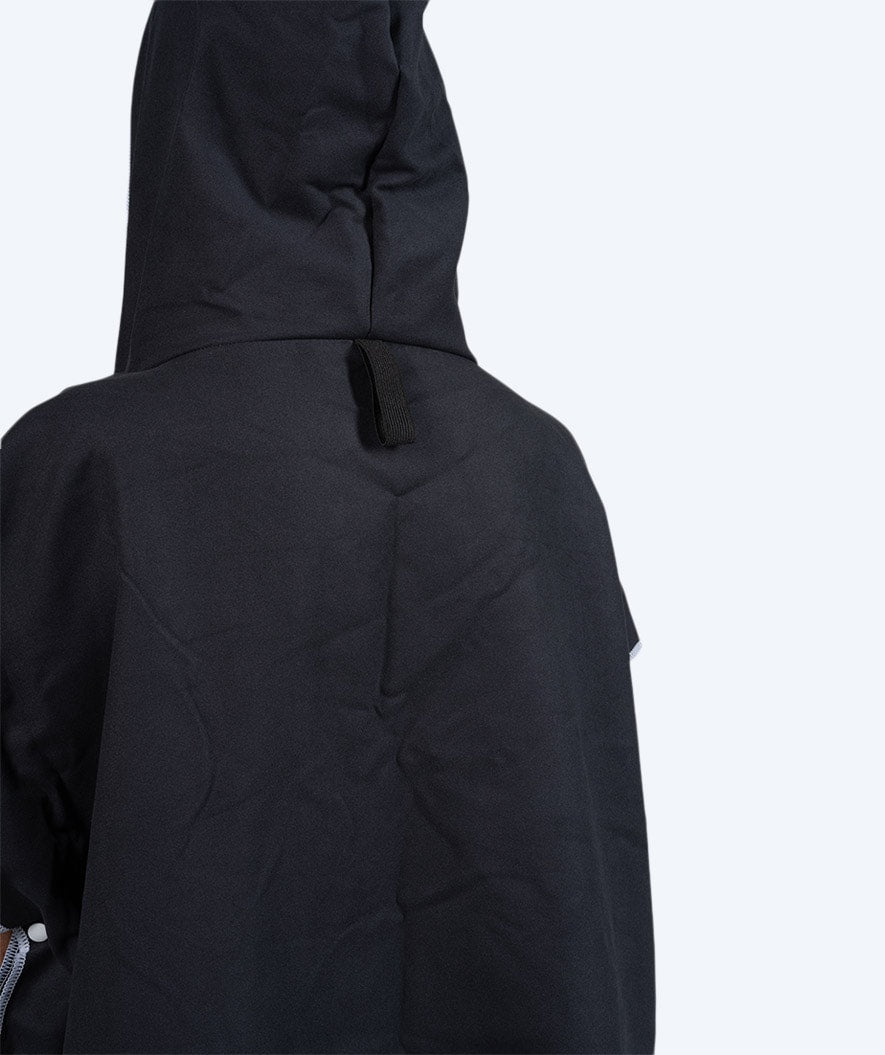 Watery bathing poncho for adults - Microfiber - Black