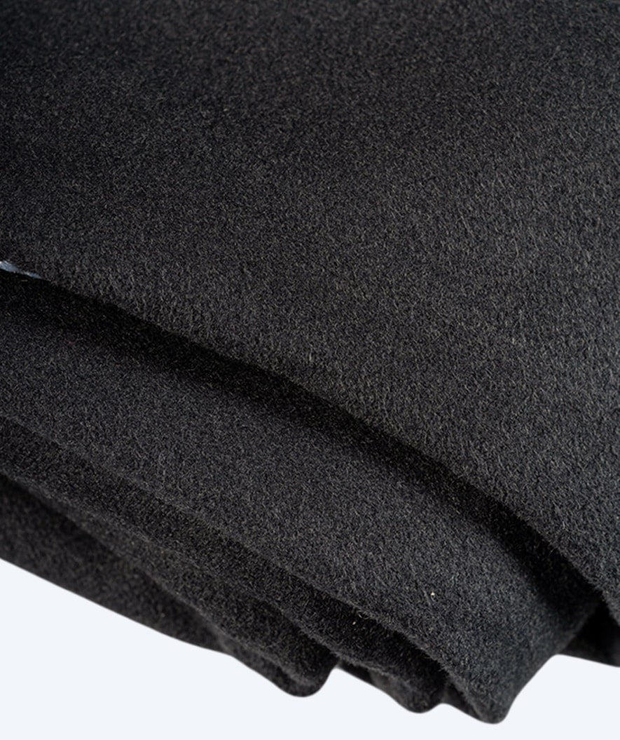 Watery bathing poncho for adults - Microfiber - Black