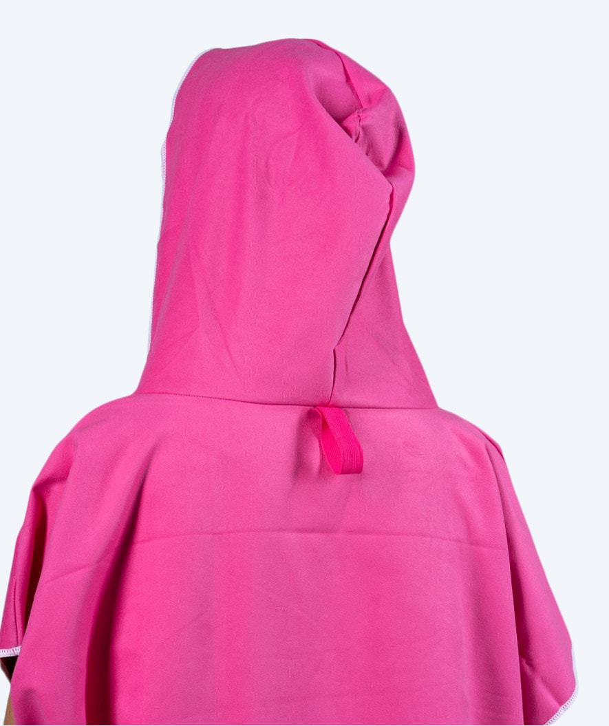 Watery bathing poncho for adults - Microfiber - Pink