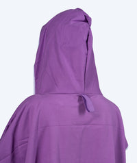 Watery bathing poncho for adults - Microfiber - Purple