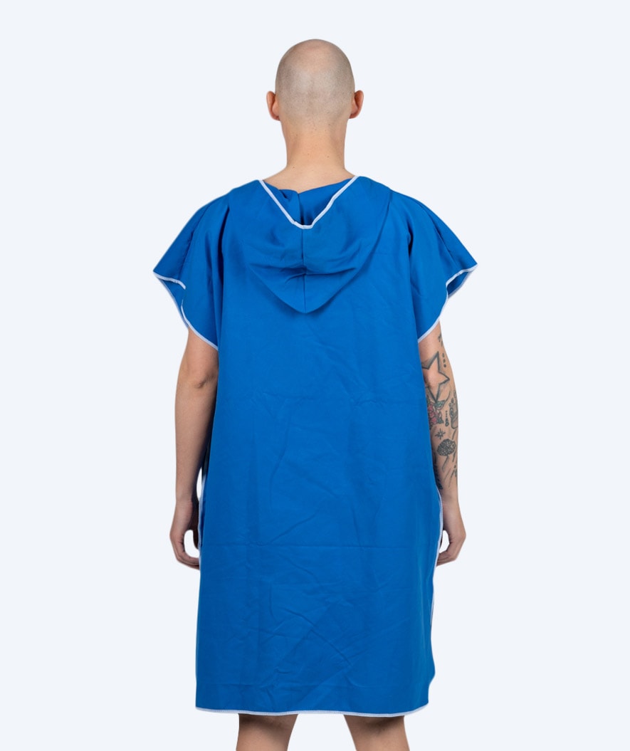 Watery bathing poncho for adults - Microfiber - Royal Blue