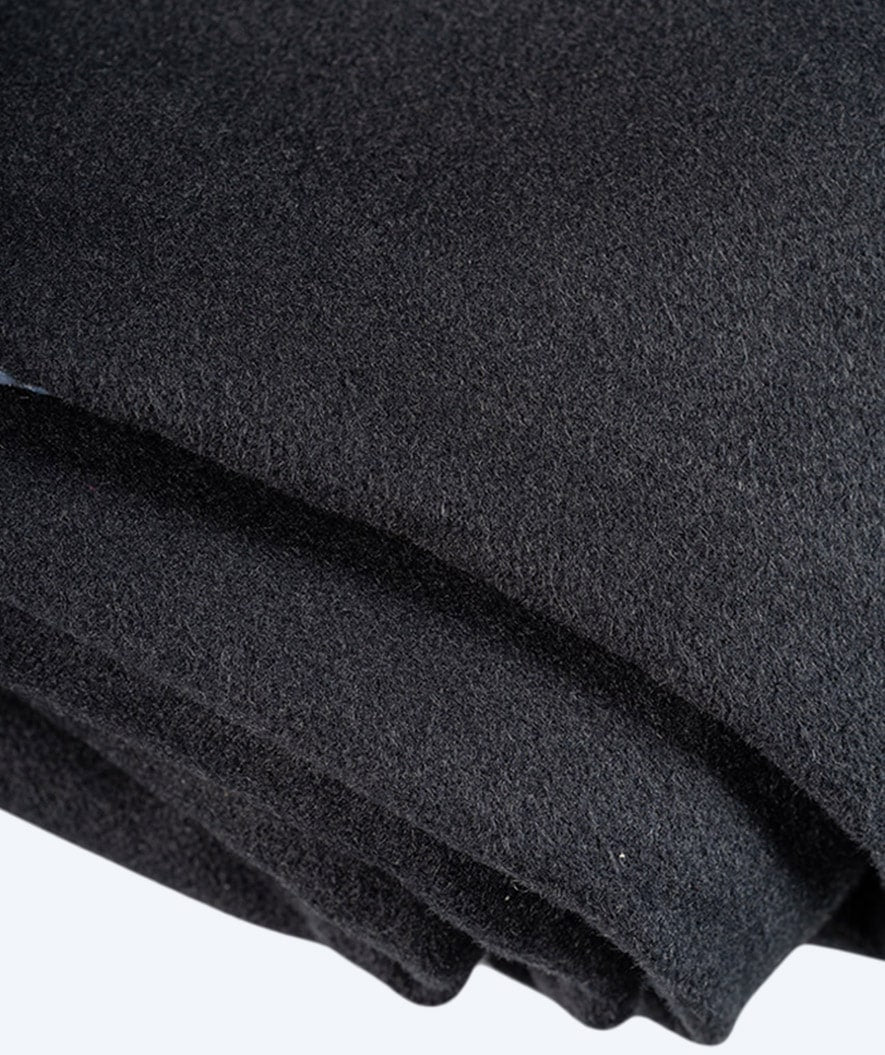 Watery bathing poncho for junior (6-15) - Microfiber - Black